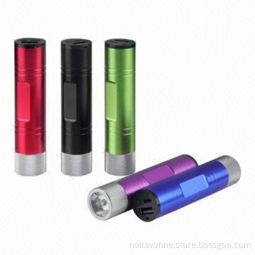 Colorful appearance recyclable power bank, 2,600mAh capacity
